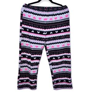 𝐓𝐎𝐓𝐀𝐋𝐋𝐘 𝐏𝐈𝐍𝐊 | 100% POLYESTER PINK HEART PAJAMA PANTS